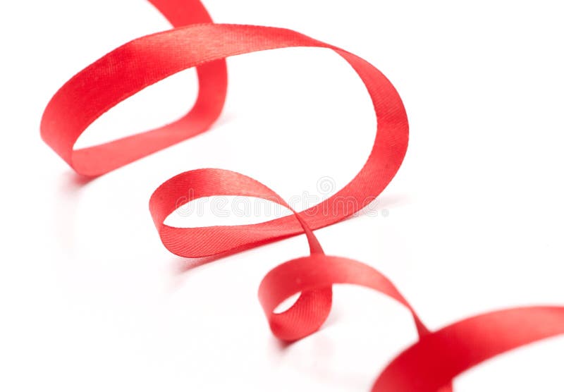Red Christmas ribbon stock photo. Image of border, present 17346514