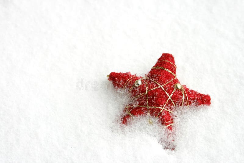 Red christmas star