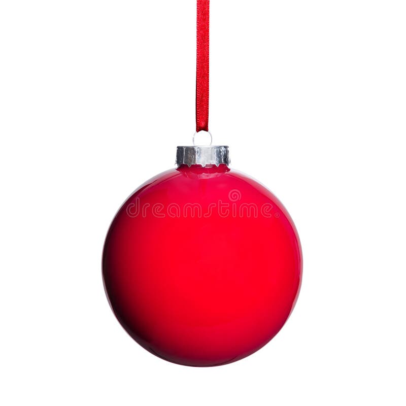 Red Christmas tree ball