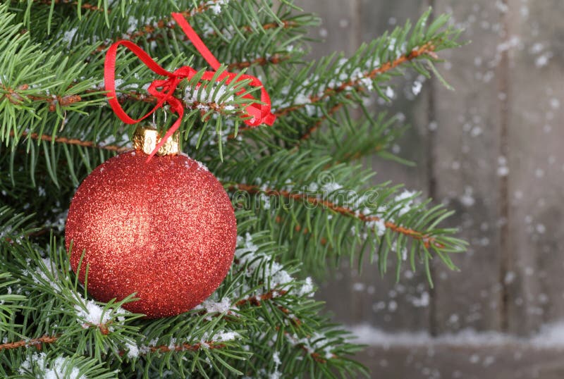 Red Christmas Tree Ornament