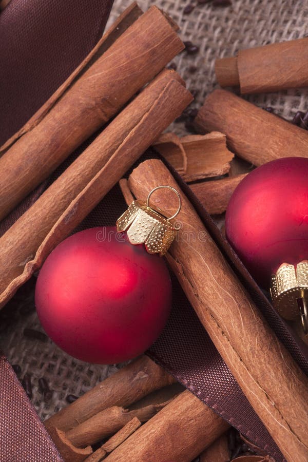 Red Christmas Tree Ornaments Stock Photo Image of advent, christmas