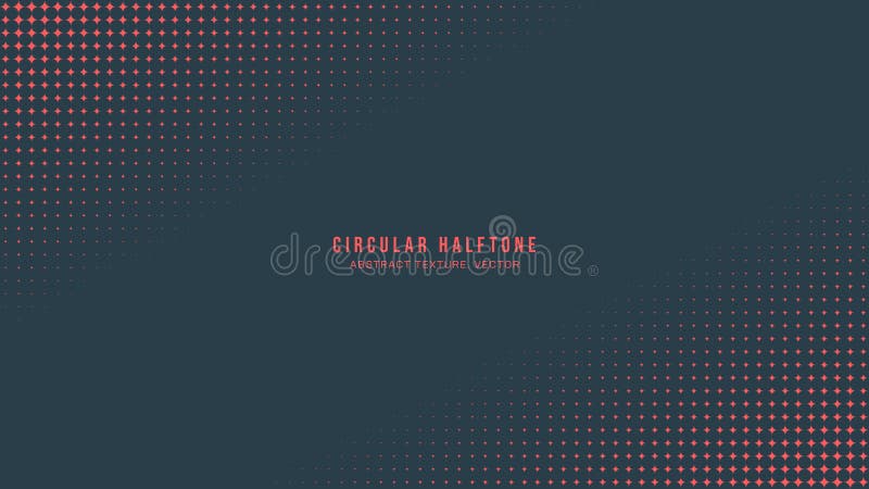 Red Circular Half Tone Pattern Faded Gradient Tilted Frame Vector Abstraction vector illustration