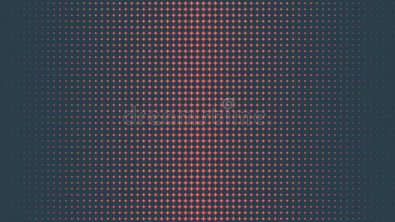 Red Circular Halftone Pattern Faded Gradient Border Vector Abstract Background royalty free illustration