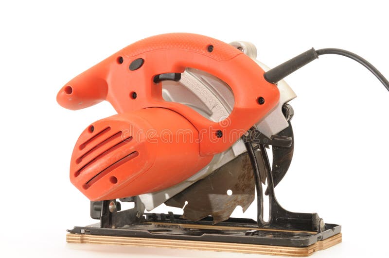 Red circular saw