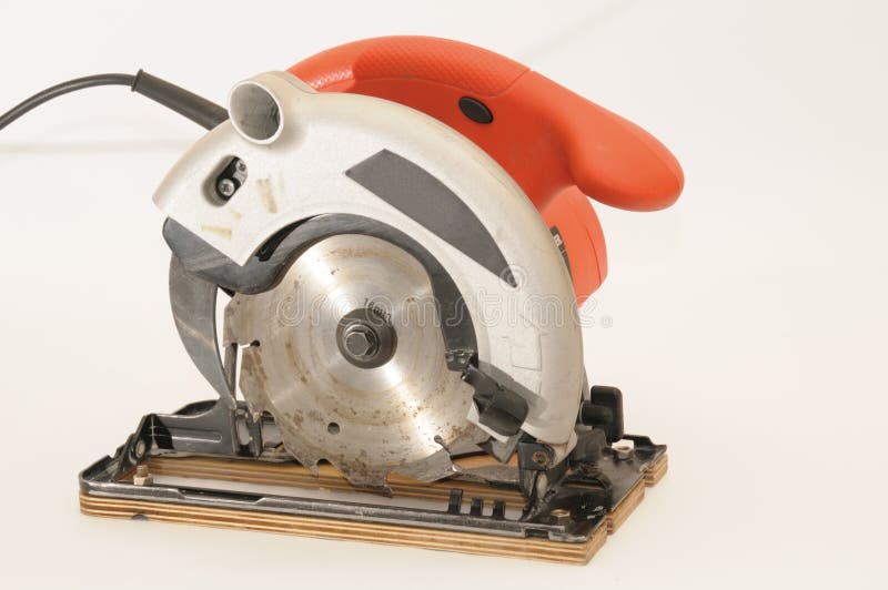 Red circular saw