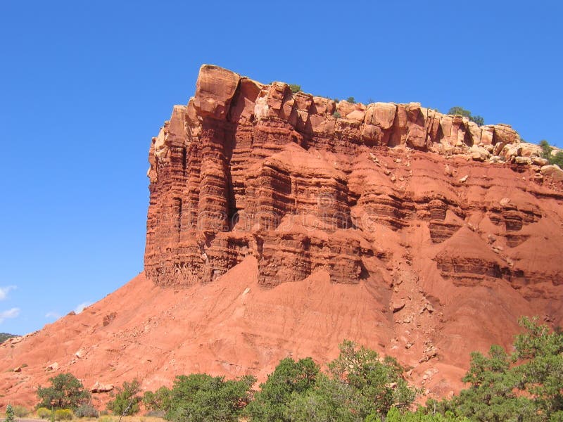 Red cliff mountains stock image. Image of hilly, mountainous 2351605