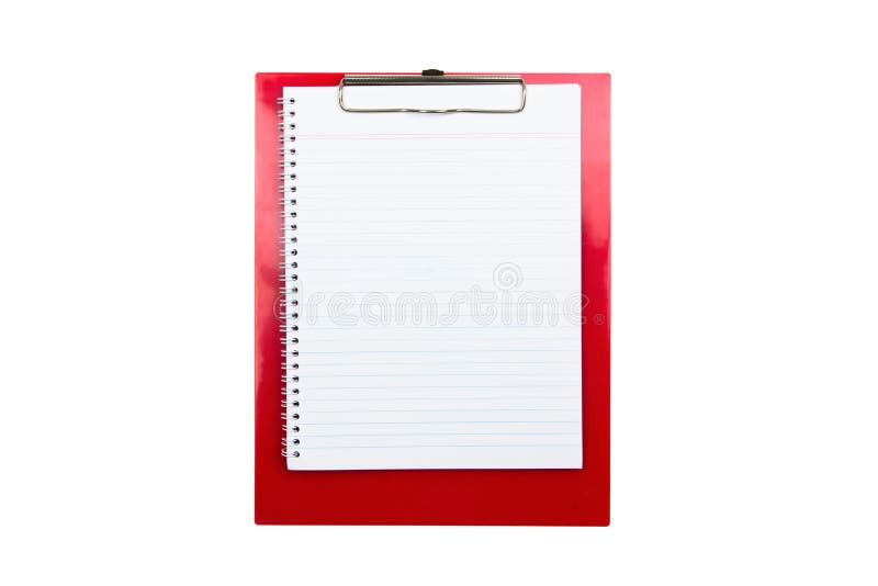 Red Clip Board