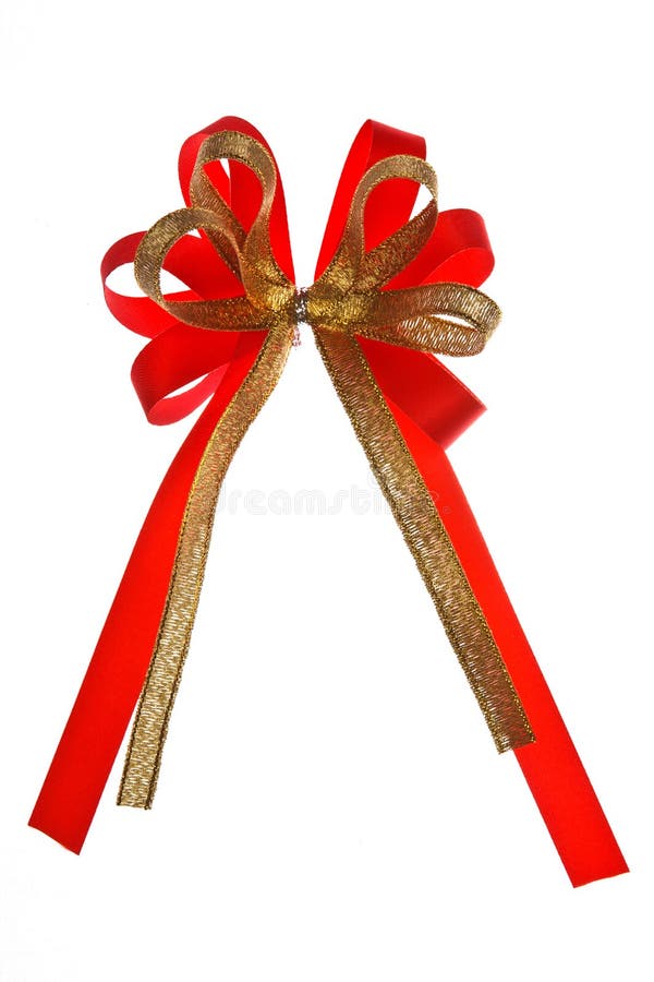 Red cloth ribbon stock image. Image of white, decorative - 23863525