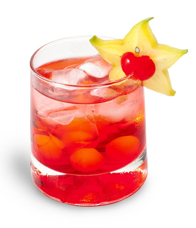 Red Cocktaile with Tonic and Grenadine Stock Photo Image of liquid