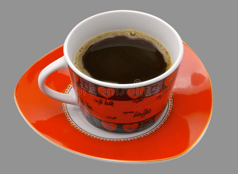 Red coffe cup