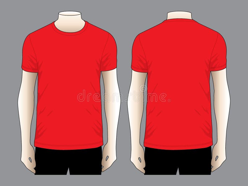Download Men`s T-Shirt Vector For Template Stock Illustration ...