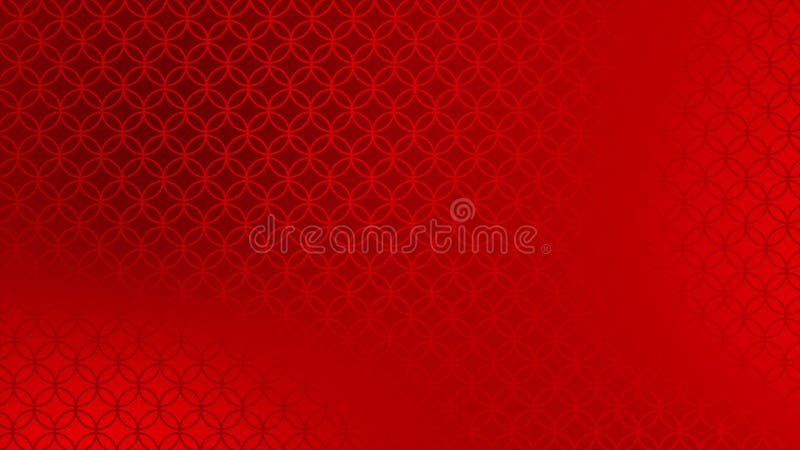 Red color multiple circular shapes gradient design loop able geometrical background stock illustration