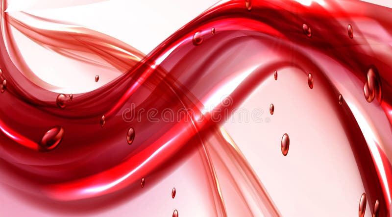 Red colored glossy texture waves background 5,drops of water,new 3d wallpaper vector illustration Red colored glossy texture waves background 5,drops of water,new 3d wallpaper vector illustration