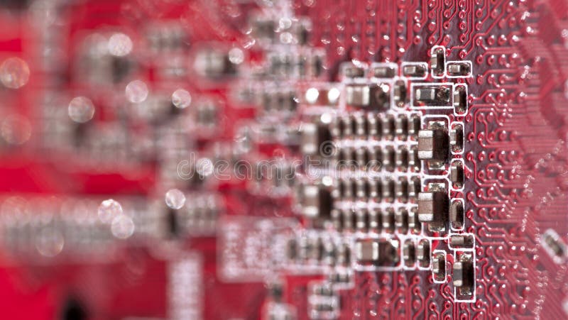 Red computer board