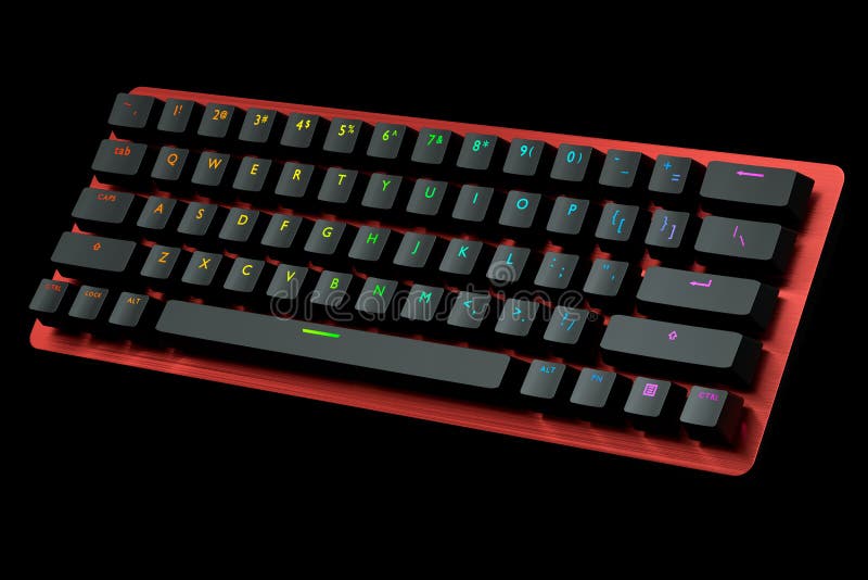 Đẹp mắt hơn bao giờ hết với bàn phím máy tính đỏ với màu sắc RGB trên nền đen. Các nút bấm nổi bật được bao quanh bởi màu đỏ cùng với đèn LED RGB sẽ khiến bàn phím trở nên rực rỡ và bắt mắt hơn bao giờ hết.