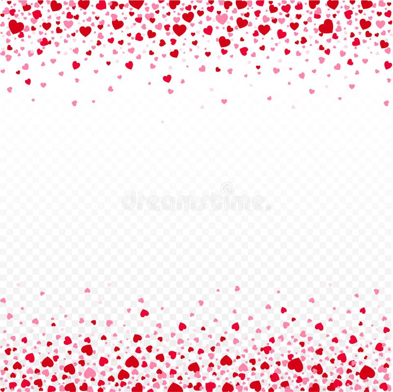 Vector Realistic Isolated Heart Confetti On The Transparent