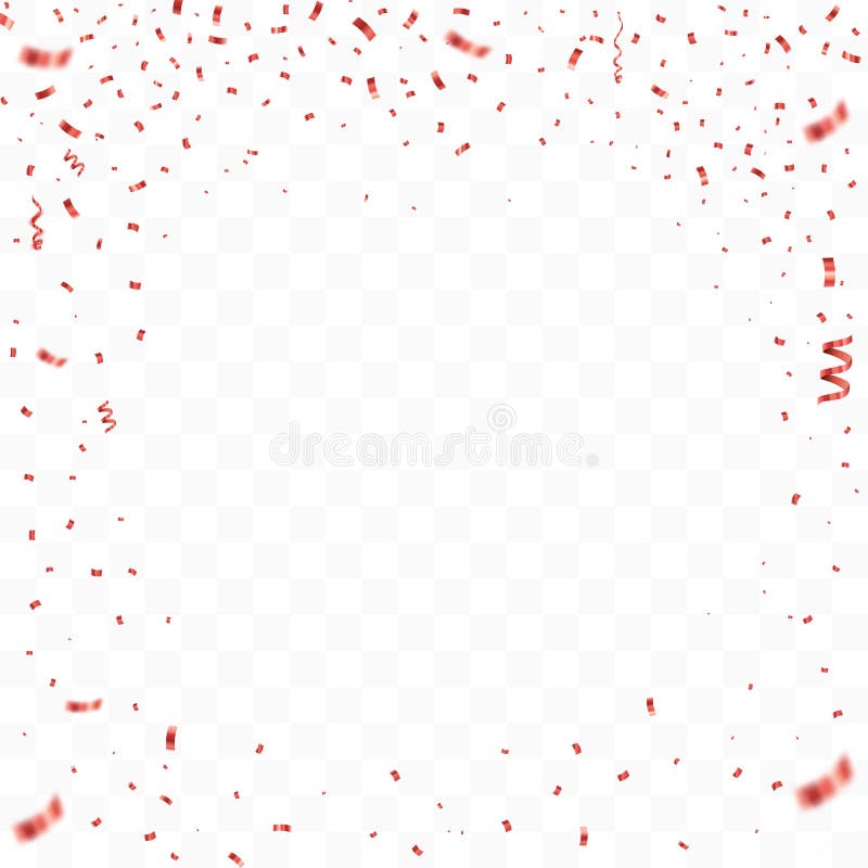 Red Confetti, Party Streamers Birthday Background by 123freevectors on  DeviantArt