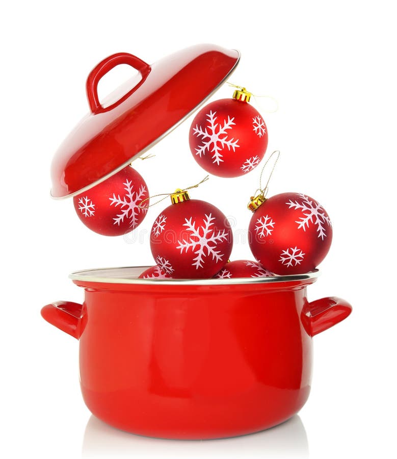 Red cooking pot stock image. Image of holiday, menu, buffet 46518281