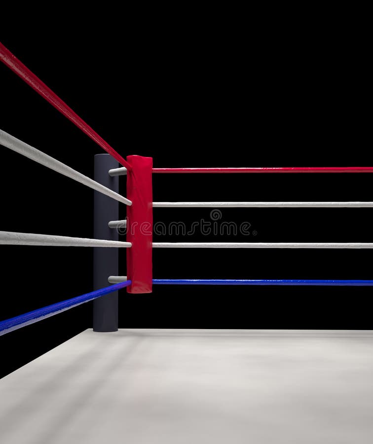 Red Corner Boxing Ring Background 3d Render Stock Illustration -  Illustration of platform, empty: 68771996
