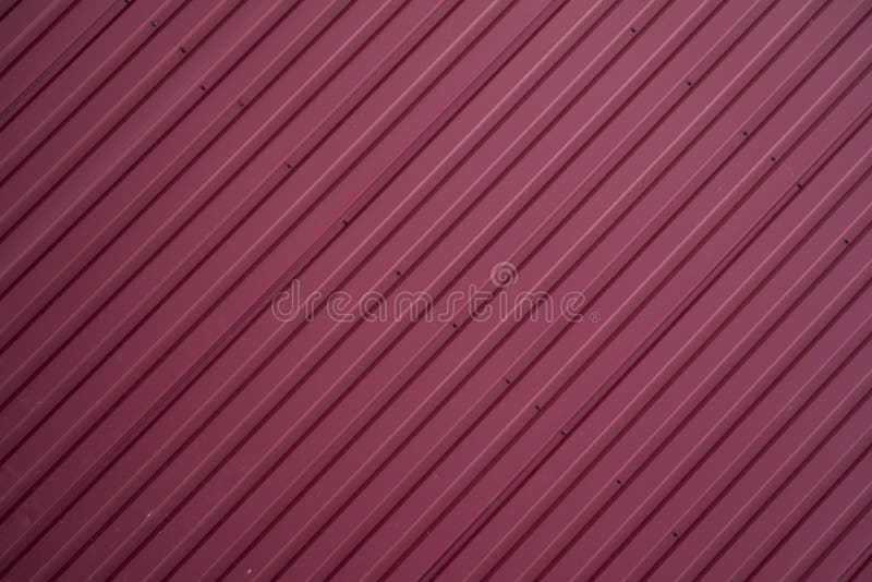 Red Corrugated Metal Sheet Texture Surface of the Wall. Galvanize Steel