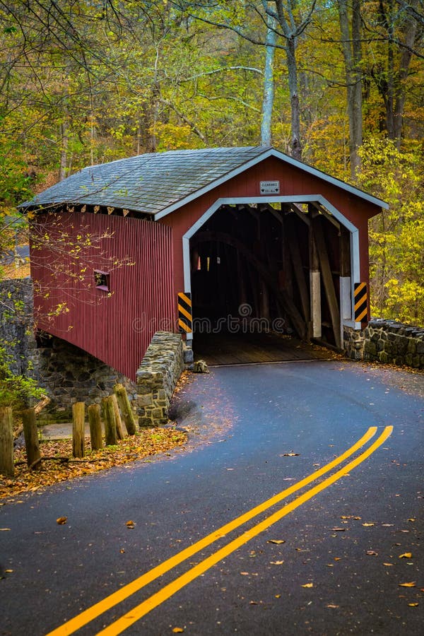 Red Covered Bridge in Lancaster County Park