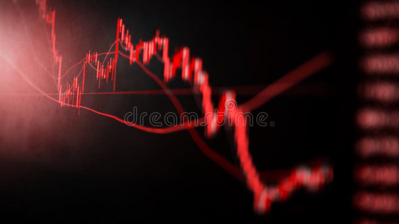 Abstract visual representing market volatility with turbulent graphs and warning signs. (dreamstime.com)