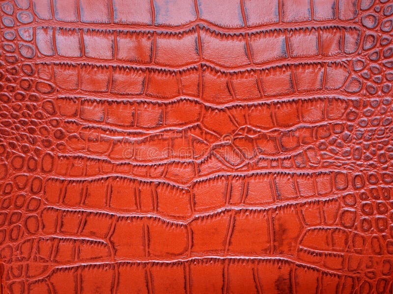 Background Of Red Crocodile Skin Texture Stock Photo, Picture and Royalty  Free Image. Image 94599777.