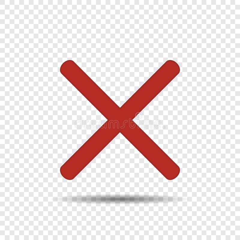 Red Cross Icon Vector Isolated Stock Illustration Illustration of