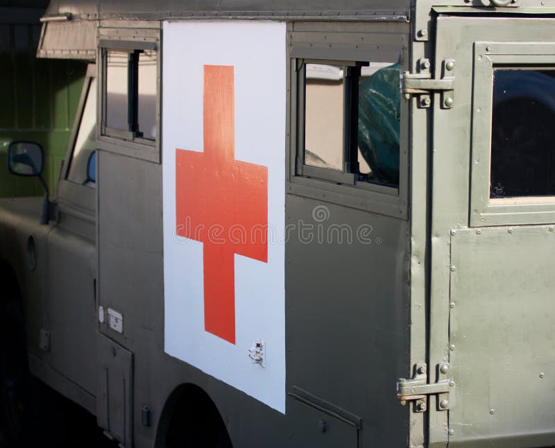 Red cross truck