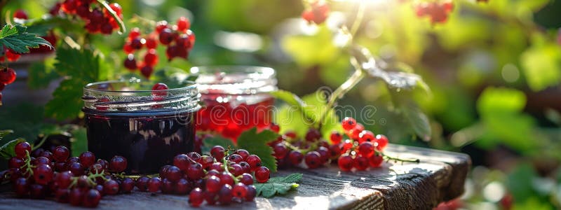 Red currant jam in a jar. Selective focus. Food. Various sweet preserves stock images, royalty-free photos and pictures