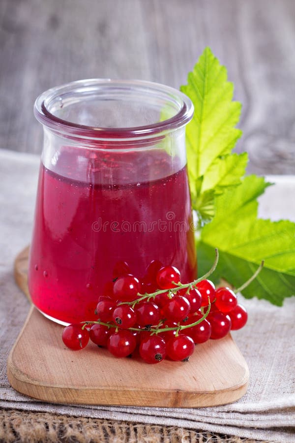 Red currant jelly in a jar stock photo. Image of season 35254448