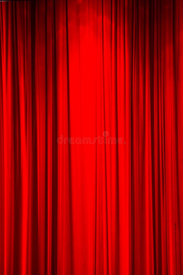 Red Curtain Background or Backdrop Copy-space, with Folds and ...