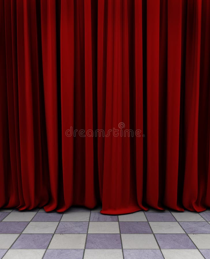 Red curtain