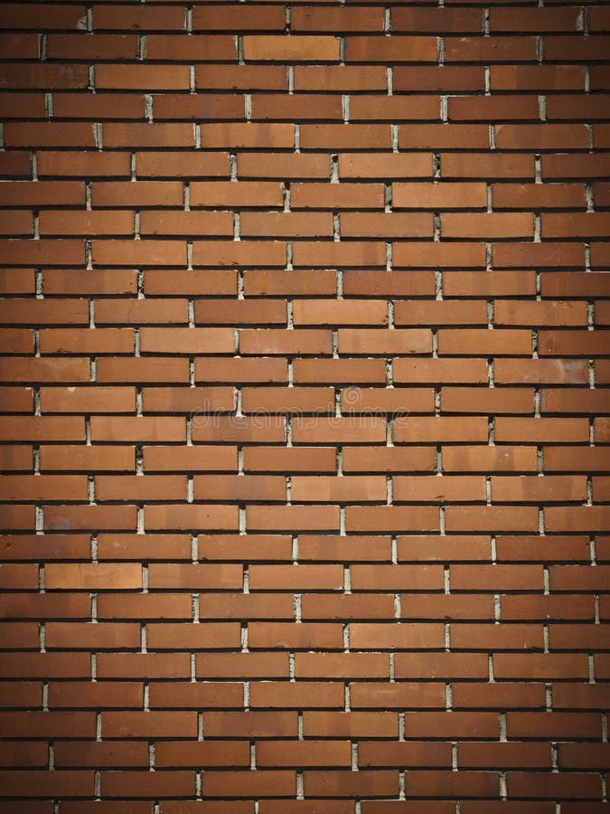 Red dark brick wall