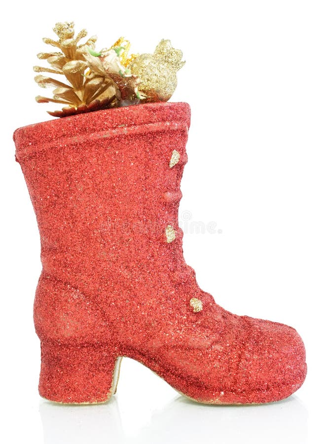 Red decorative shoes stock image. Image of footgear, decoration 11836375