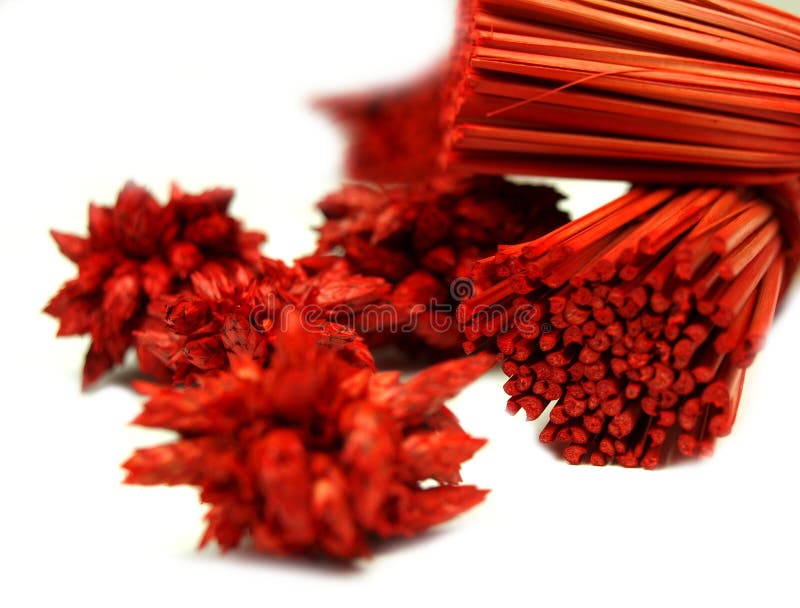 Red decorative sticks stock photo. Image of season, perfume 11601428