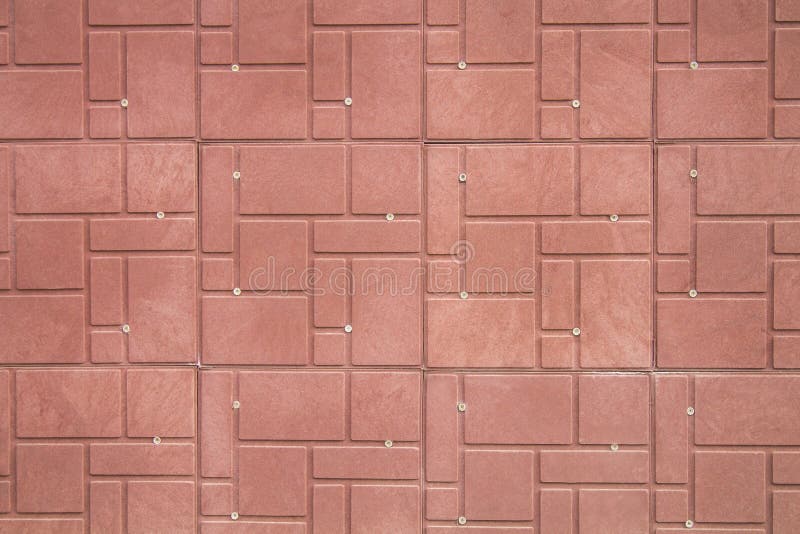 Red Decorative Tiles on the Wall Stock Image Image of geometric