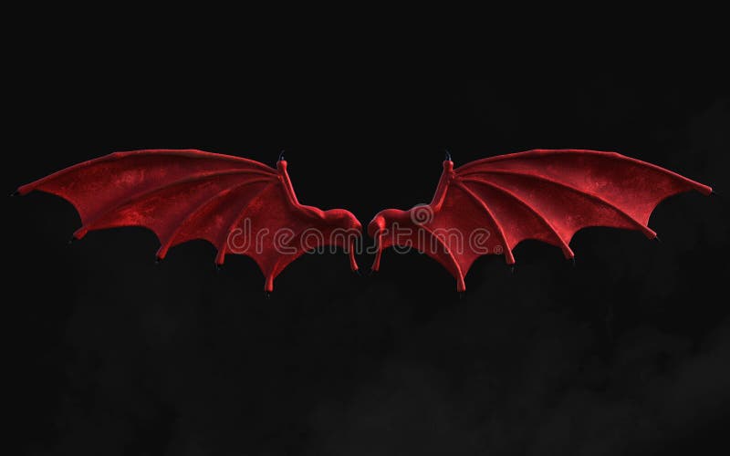 Demon Wings Black Wing Plumage Isolated On White Background Stock Photo -  Download Image Now - iStock