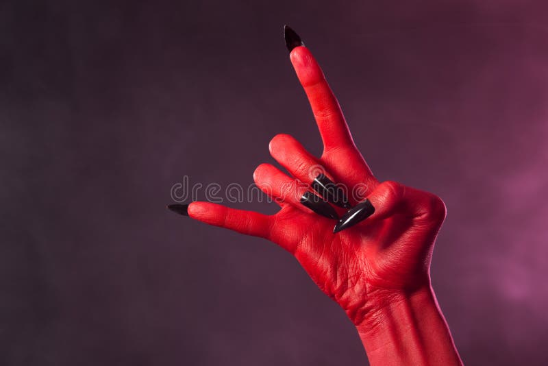 Nails on point, just like the devil's horns | Gallery posted by Audrey |  Lemon8