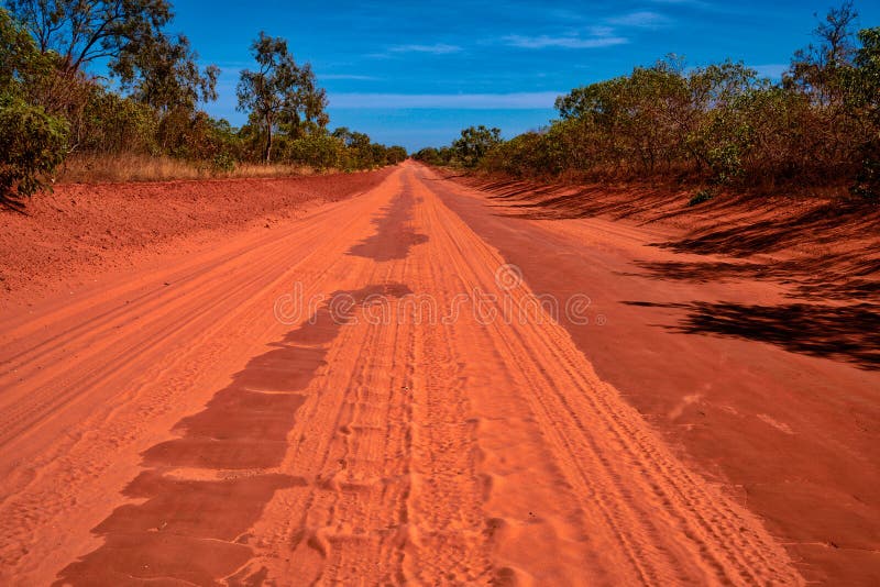 Sobre el australiano, carreteras de una multa polvo Ellos son en todos lados en occidental.