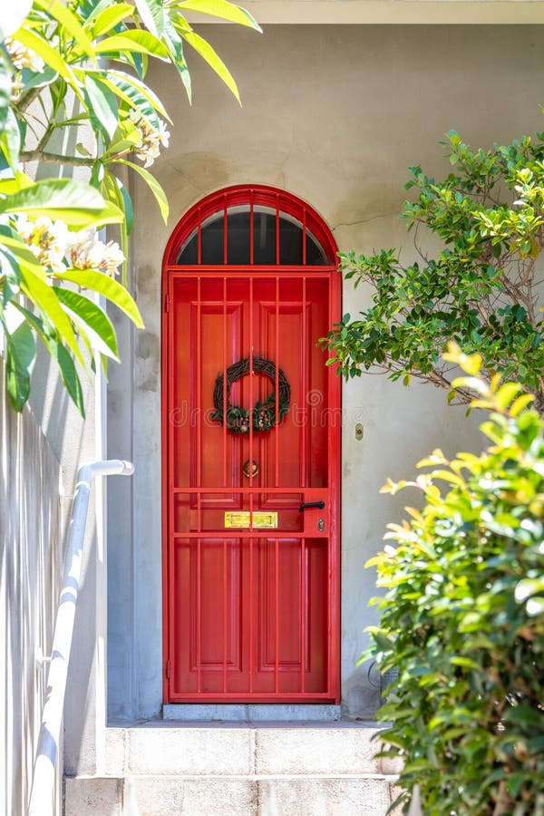 Red Door in Sydney Australia Stock Photo Image of door, metal 154266182