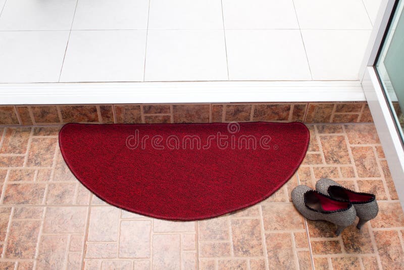 Red doormat
