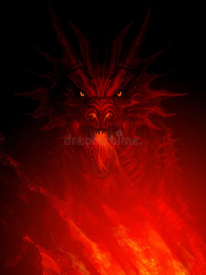 Dark Dragon Red Glowing Eye Stock Illustration - Download Image Now - Eye,  Dragon, Glowing - iStock