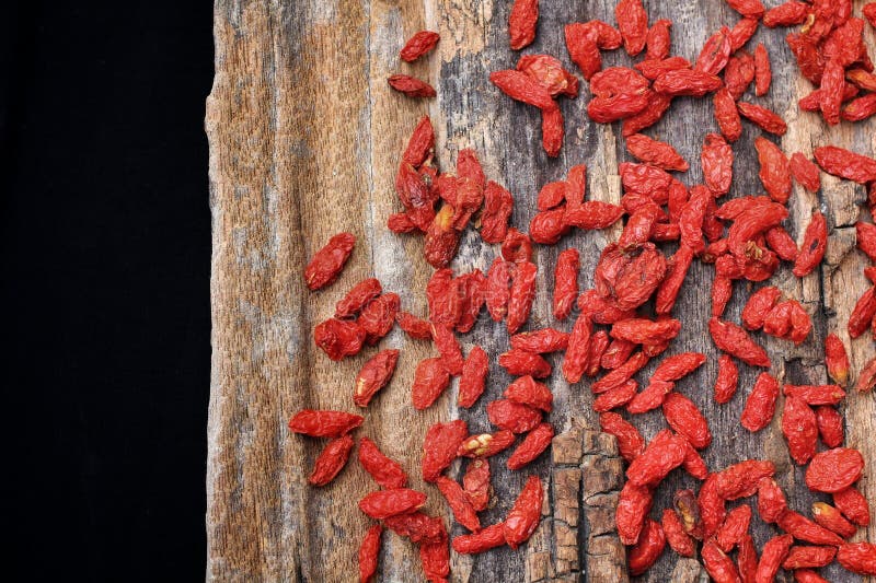 Red dried goji berries stock image. Image of antioxidant 34181009