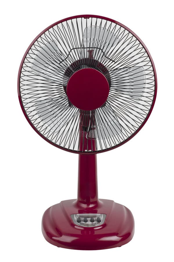 Red electric fan stock image. Image of office, conditioning 27012523
