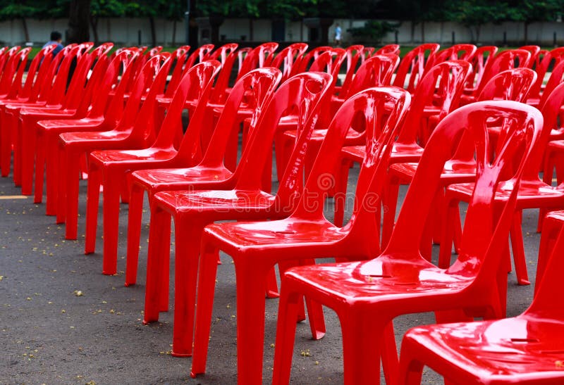 Red Empty Chairs