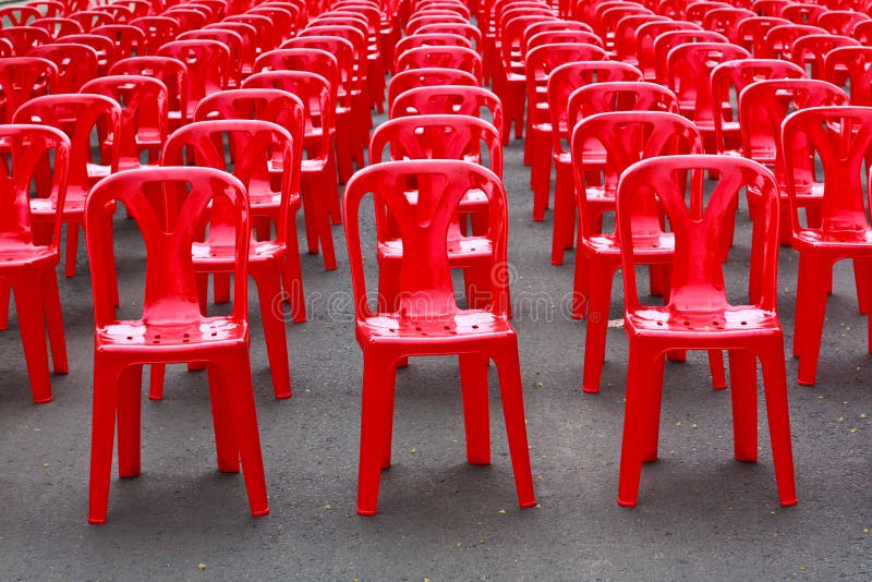 Red Empty Chairs