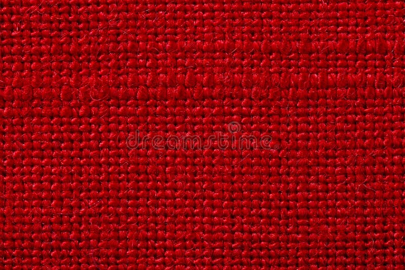Red Fabric of Cloth Texture Background. Detail of Textile Material