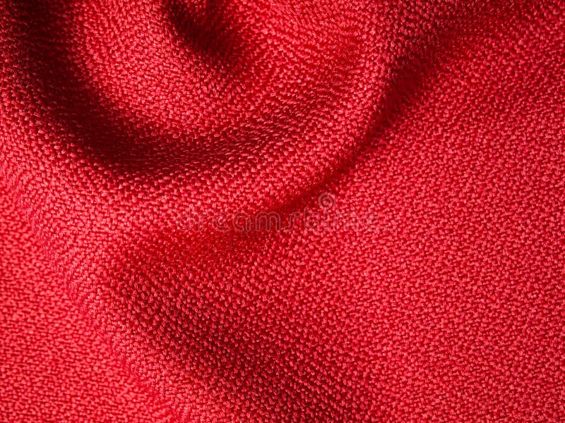 Red fabric sample