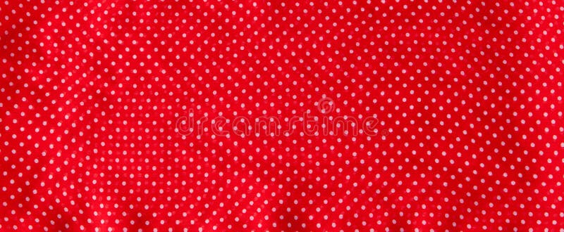 Red fabric with the white polka dots as a background texture composition stock images Red fabric with the white polka dots as a background texture composition stock images